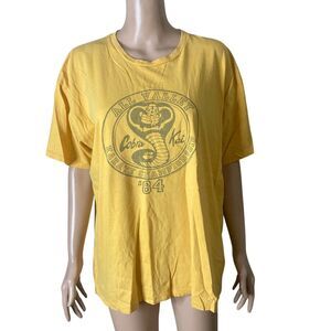 All Valley Karate Championship T-shirt Mens XL karate kid cobra kai retro yellow